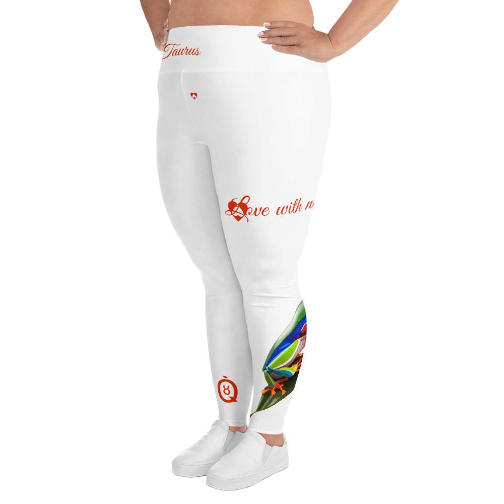 WHITE TAURUS PLUS SIZE LEGGINGS NINAH 5