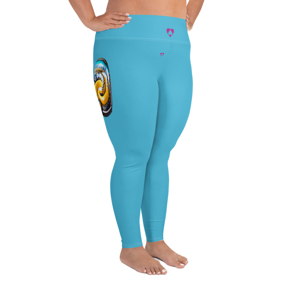 SUMMER SKY AQUARIUS PLUS SIZE LEGGINGS NINAH 2