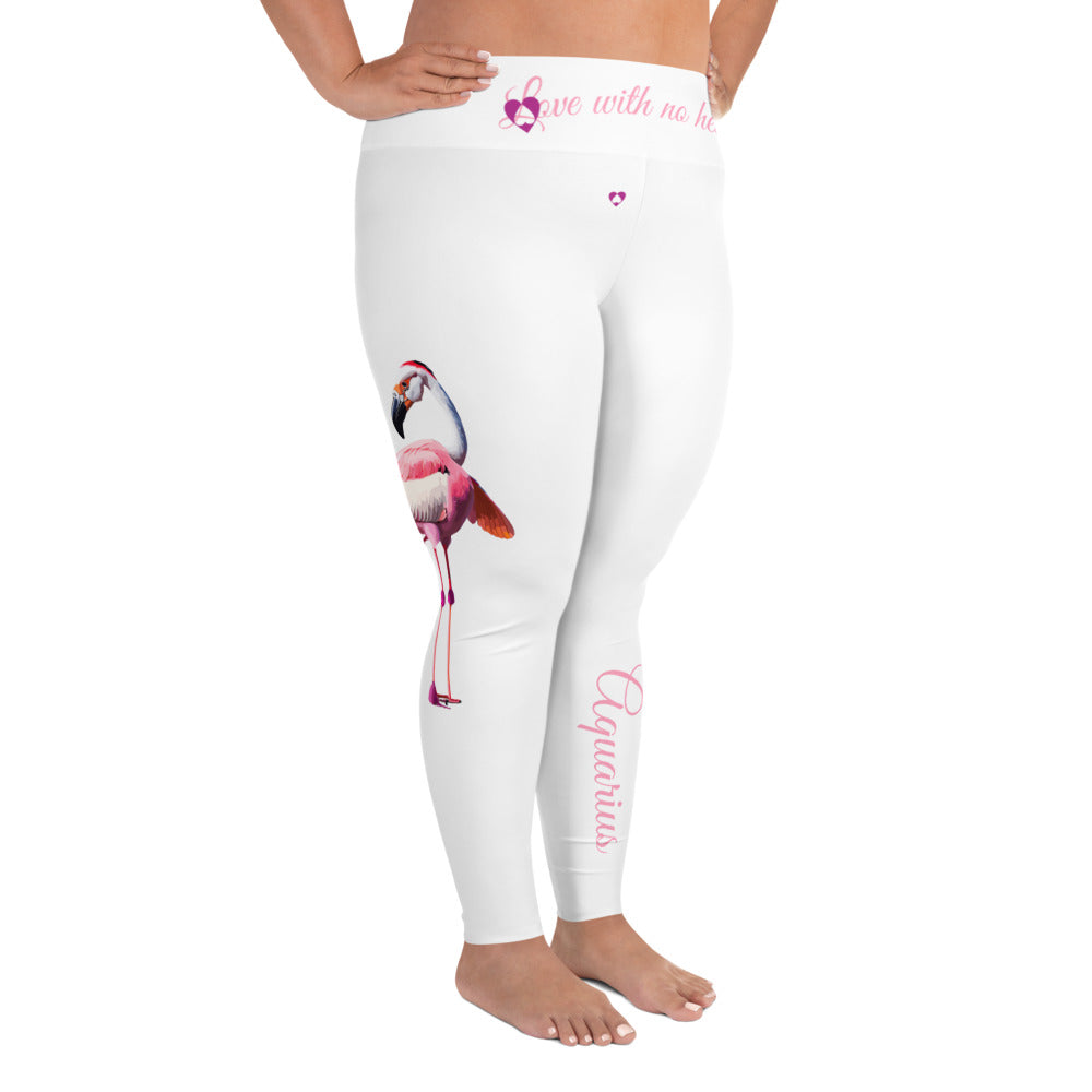 WHITE AQUARIUS PLUS SIZE LEGGINGS NINAH 4