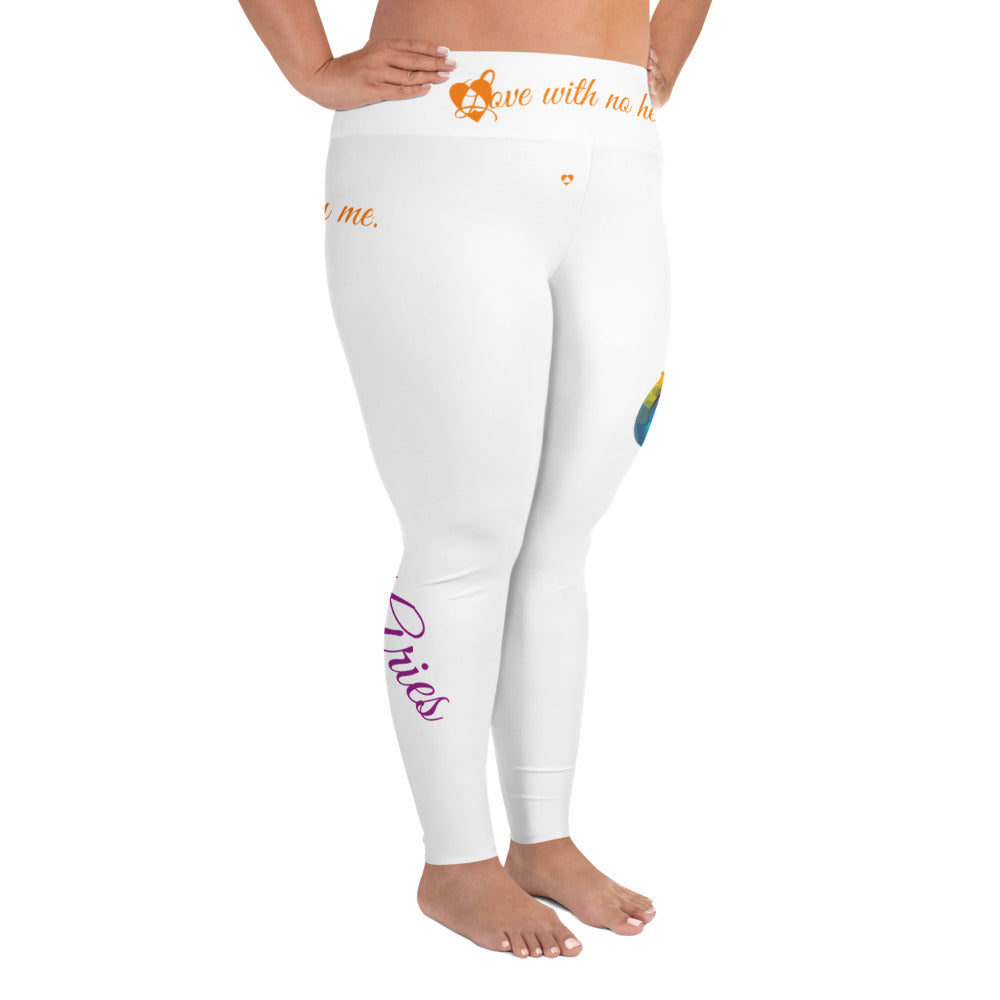 WHITE ARIES PLUS SIZE LEGGINGS NINAH 1