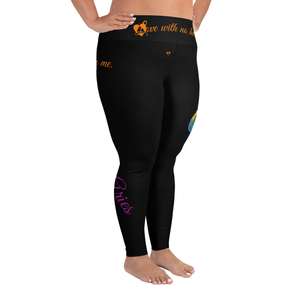 BLACK ARIES PLUS SIZE LEGGINGS NINAH 1