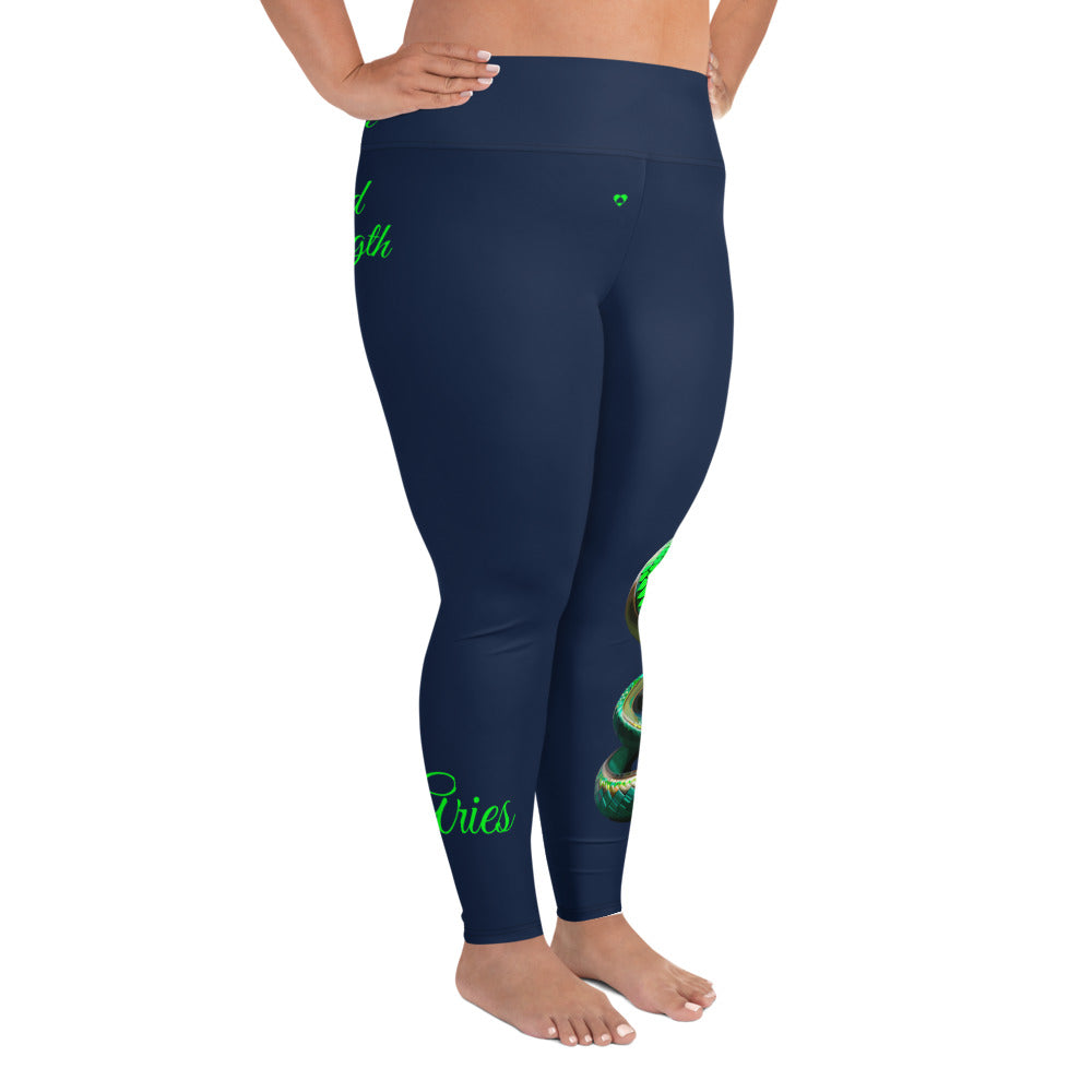 NAVY ARIES PLUS SIZE LEGGINGS NINAH 4