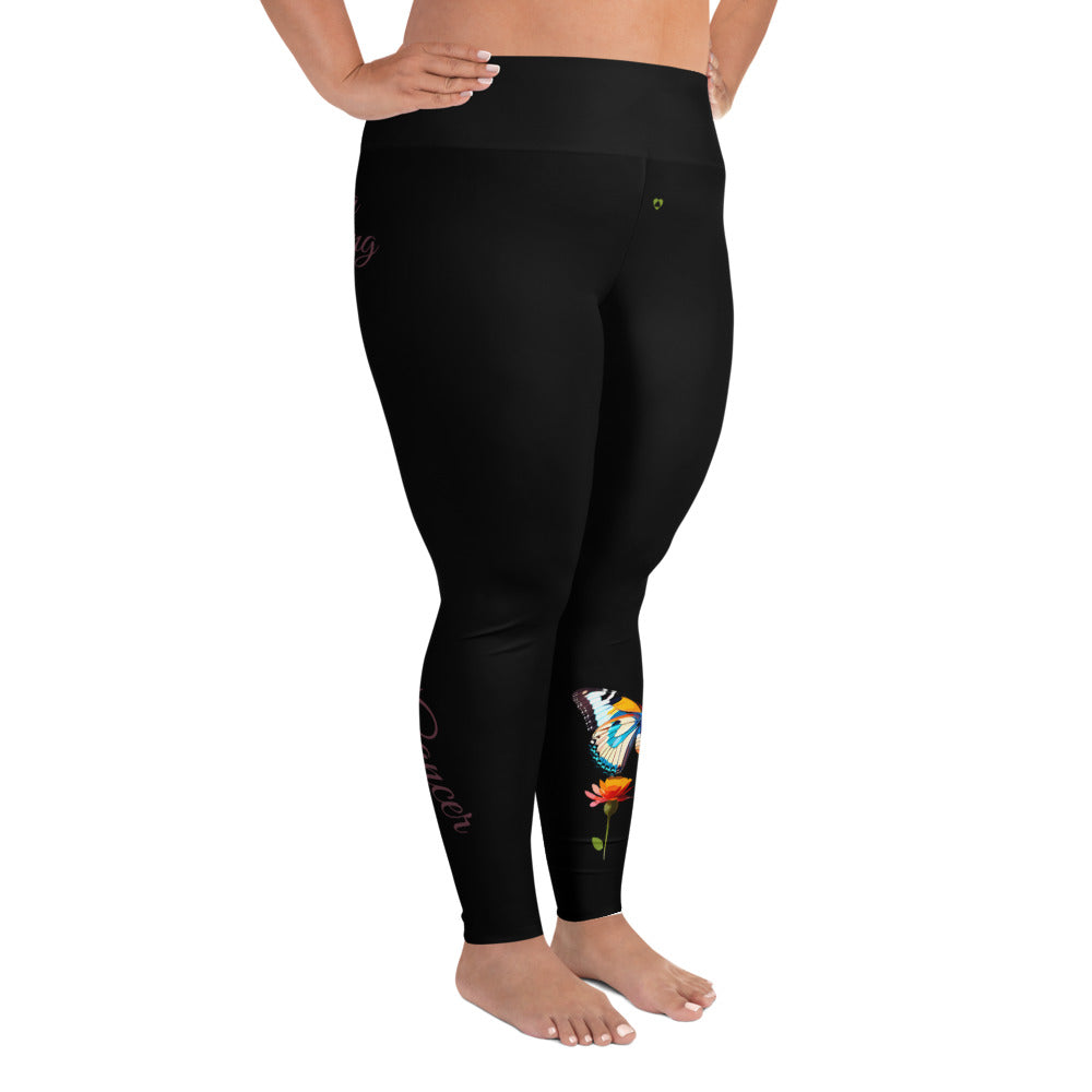 BLACK CANCER PLUS SIZE LEGGINGS NINAH 1