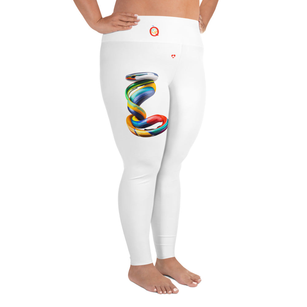 WHITE CANCER PLUS SIZE LEGGINGS NINAH 2