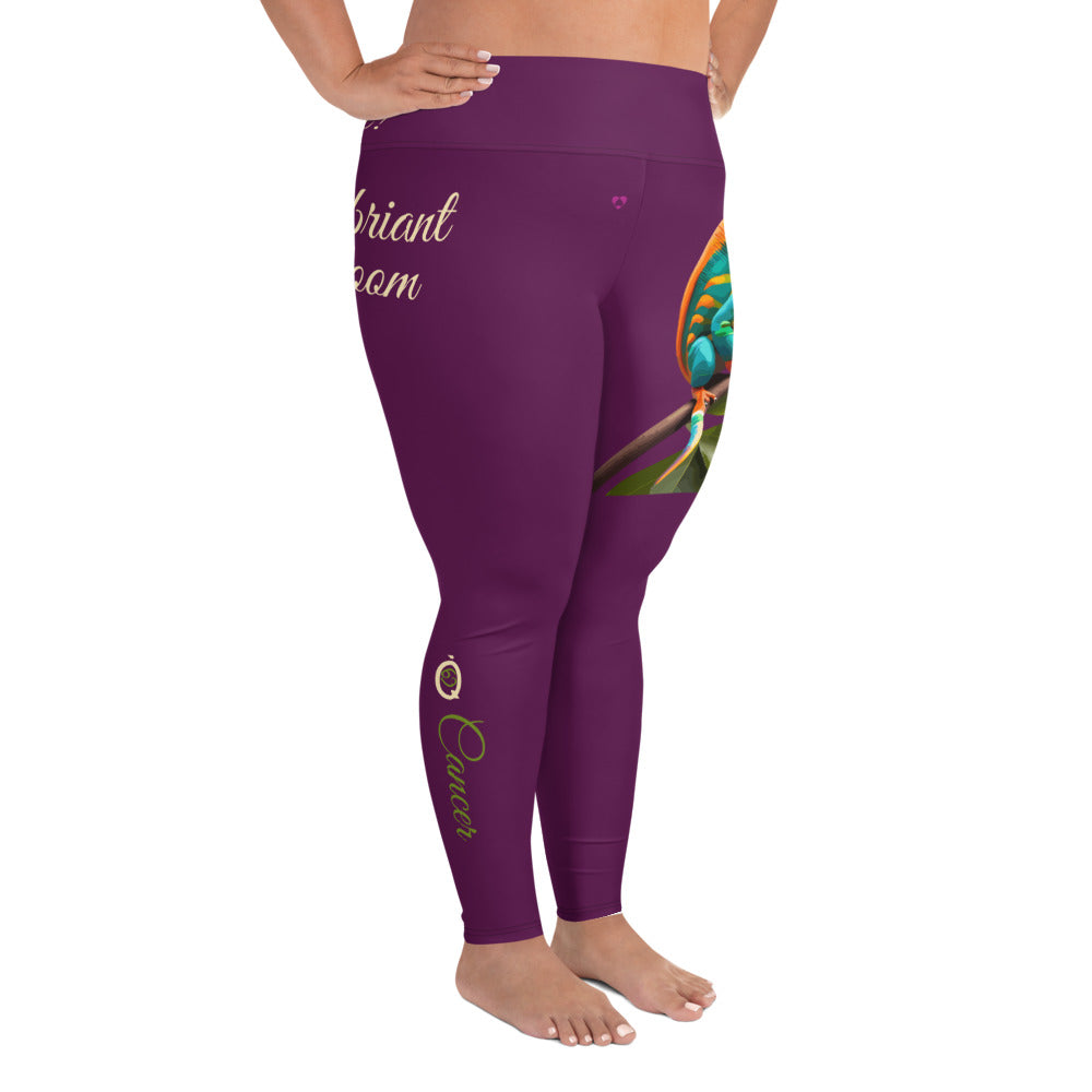 TYRIAN PURPLE CANCER PLUS SIZE LEGGINGS NINAH 3