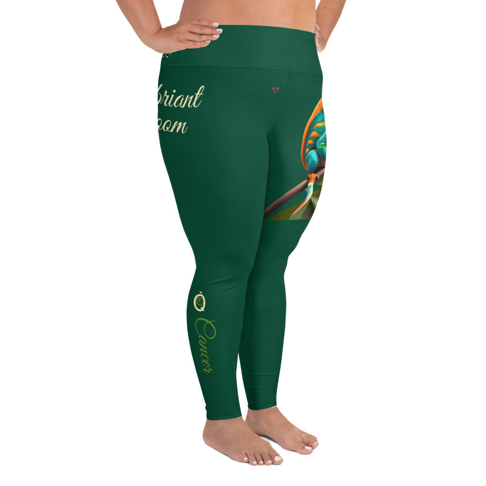 BRITISH RACING GREEN CANCER PLUS SIZE LEGGINGS NINAH 3