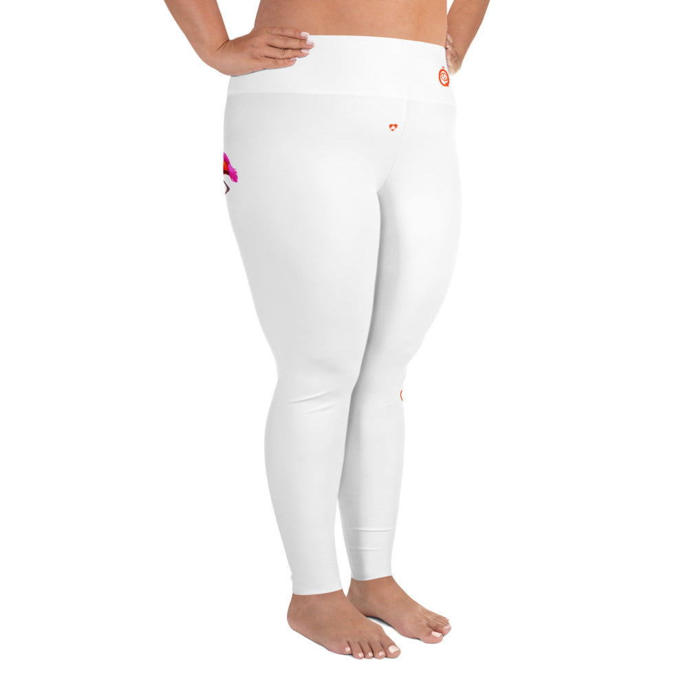 WHITE CANCER PLUS SIZE LEGGINGS NINAH 4