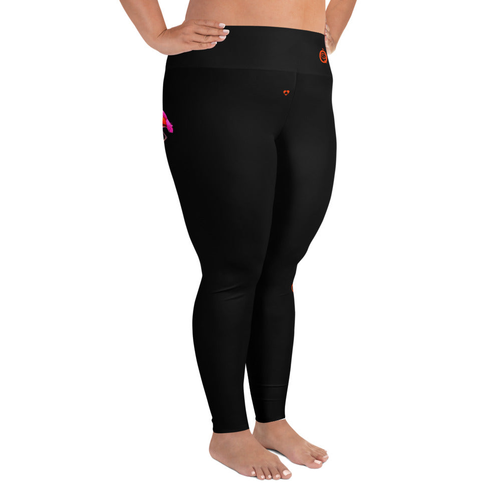 BLACK CANCER PLUS SIZE LEGGINGS NINAH 4