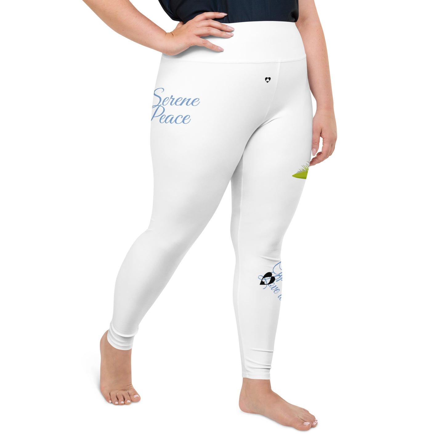 WHITE CAPRICORN PLUS SIZE LEGGINGS NINAH 2