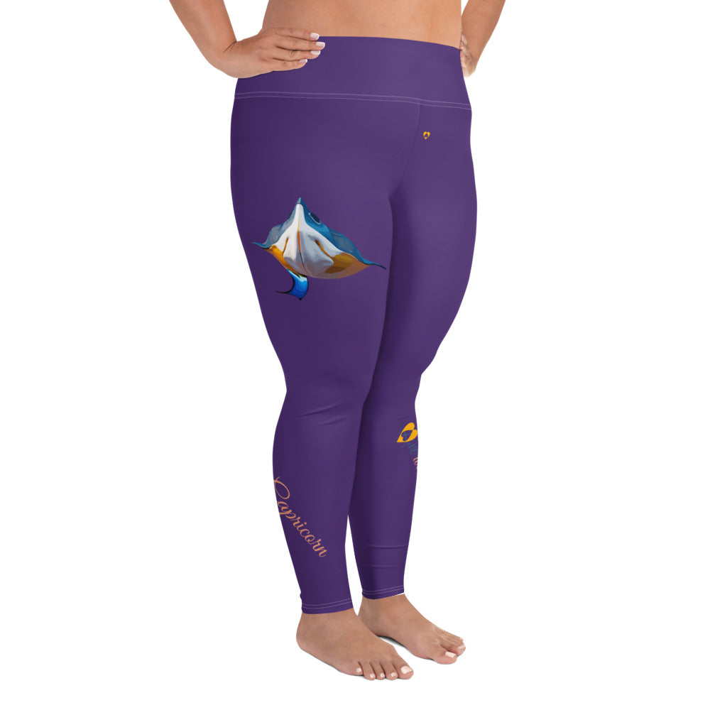 PURPLE CAPRICORN PLUS SIZE LEGGINGS NINAH 3