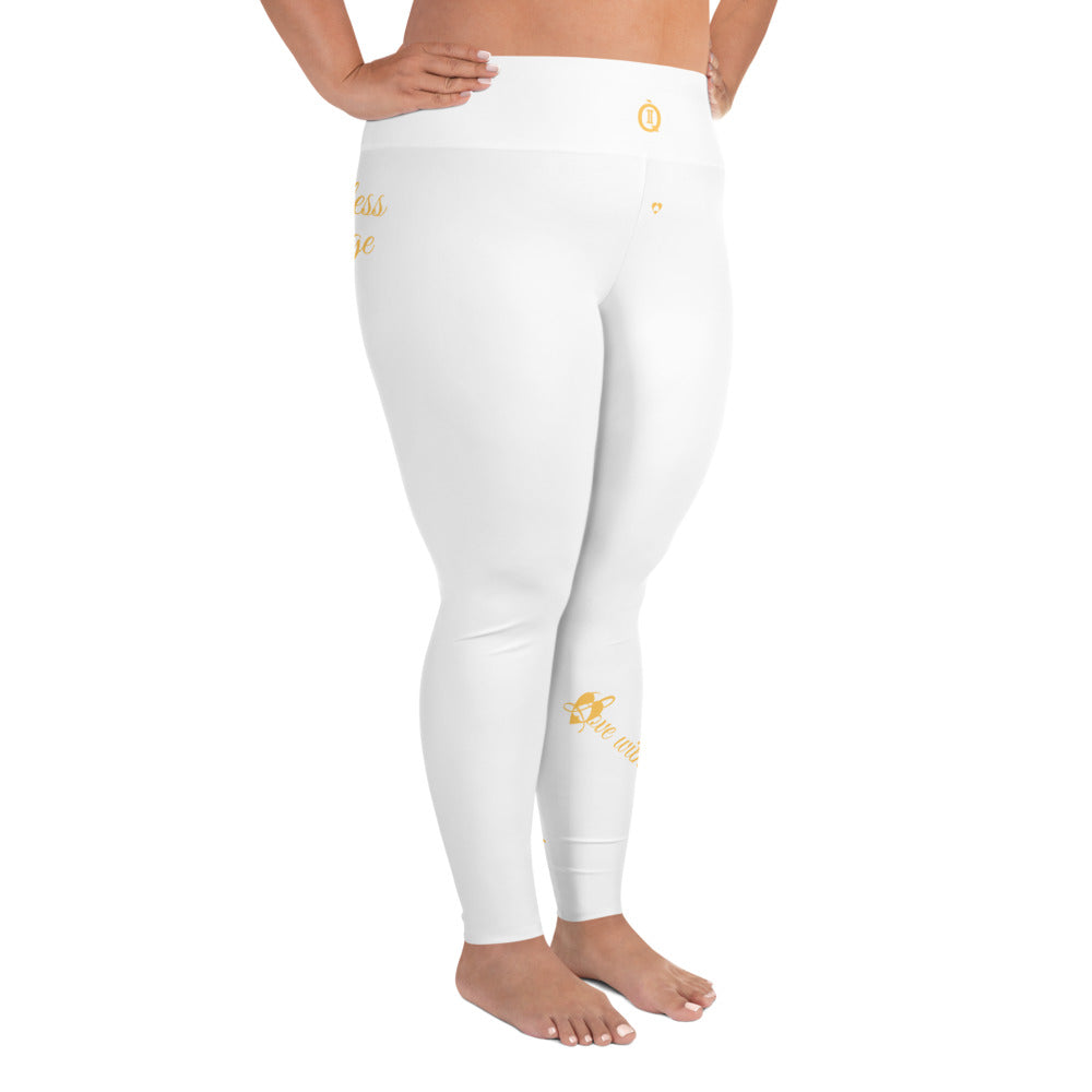 WHITE GEMINI PLUS SIZE LEGGINGS NINAH 4