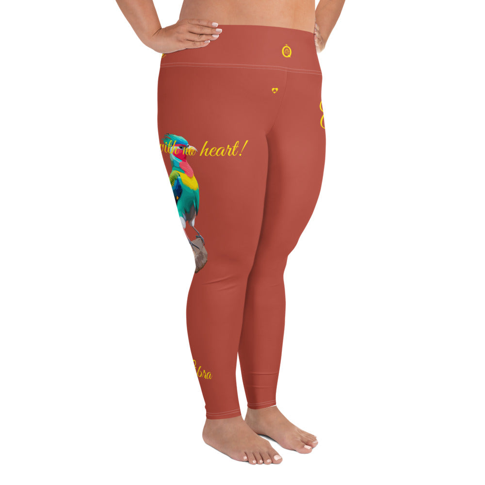 MEDIUM CARMINE LIBRA PLUS SIZE LEGGINGS NINAH 2