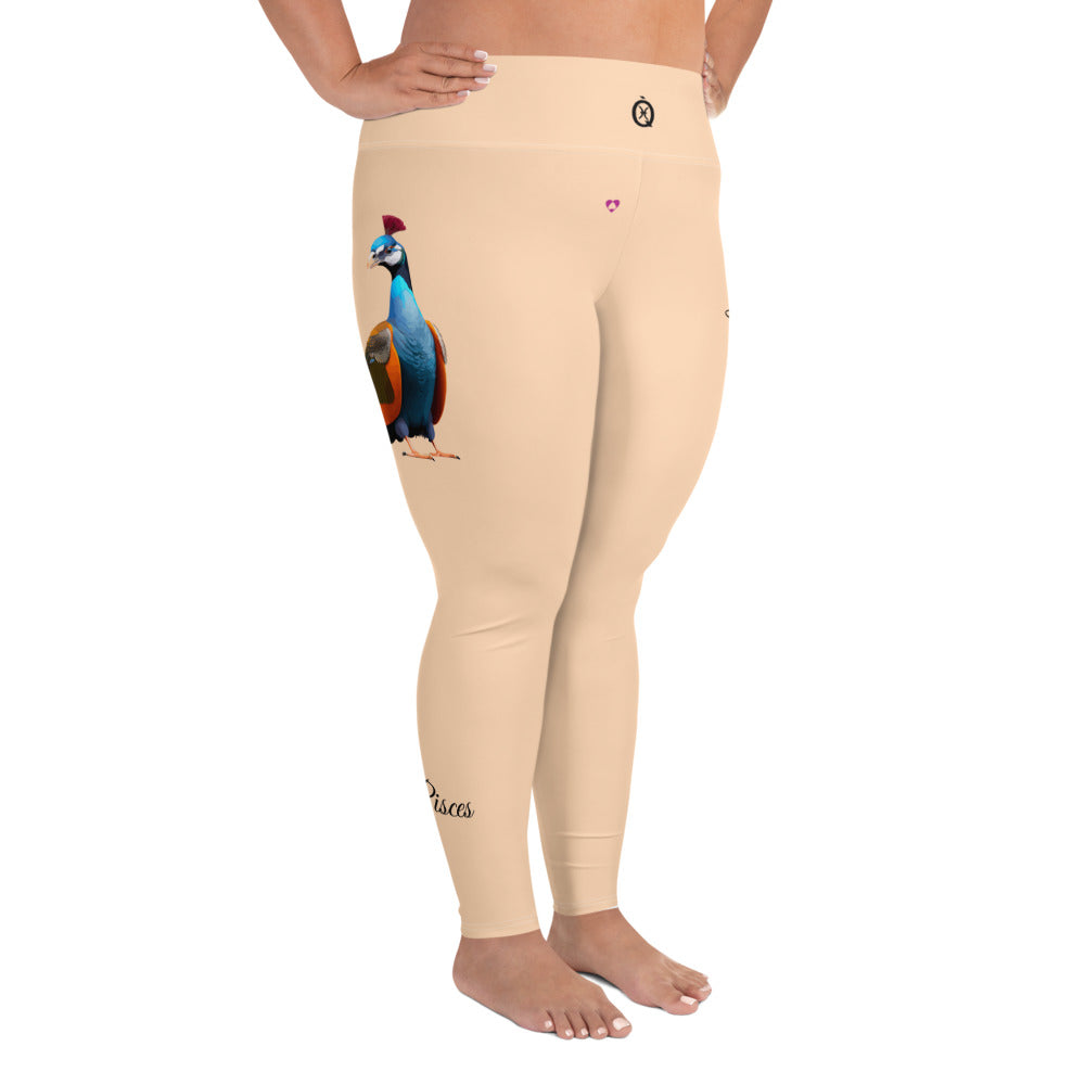 SANDY BEACH PISCES PLUS SIZE LEGGINGS NINAH 1