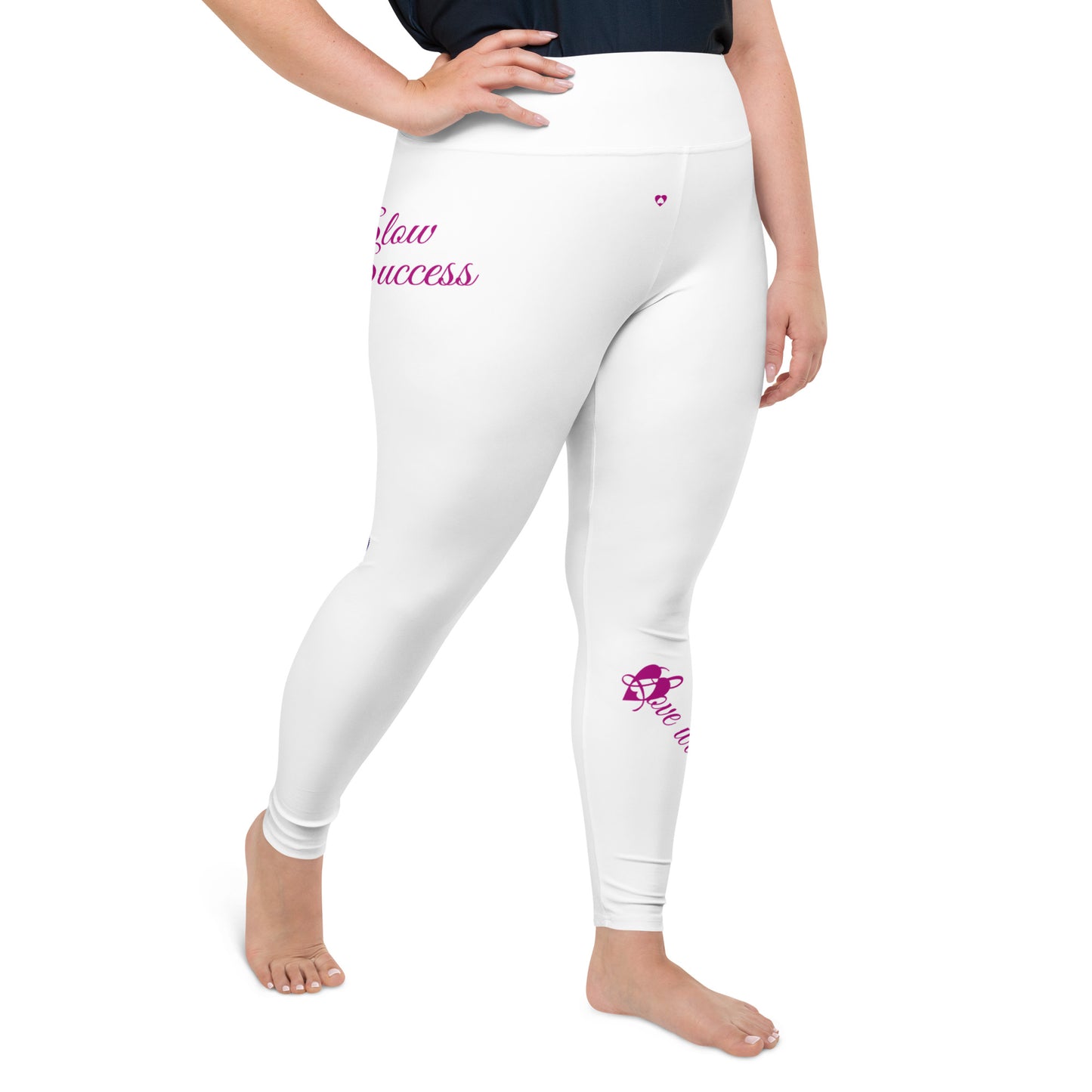 WHITE PISCES PLUS SIZE LEGGINGS NINAH 2