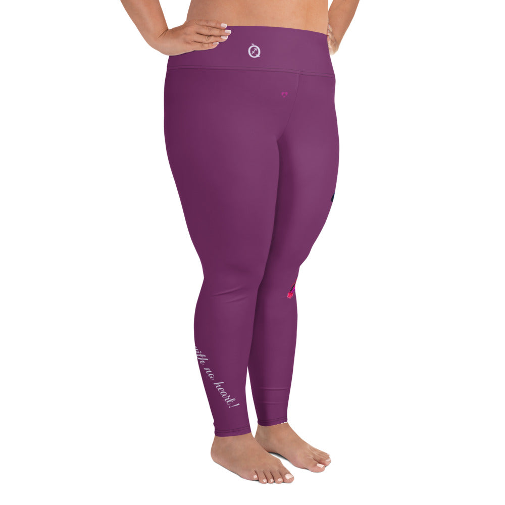 PALATINATE PURPLE SAGITTARIUS PLUS SIZE LEGGINGS NINAH 3