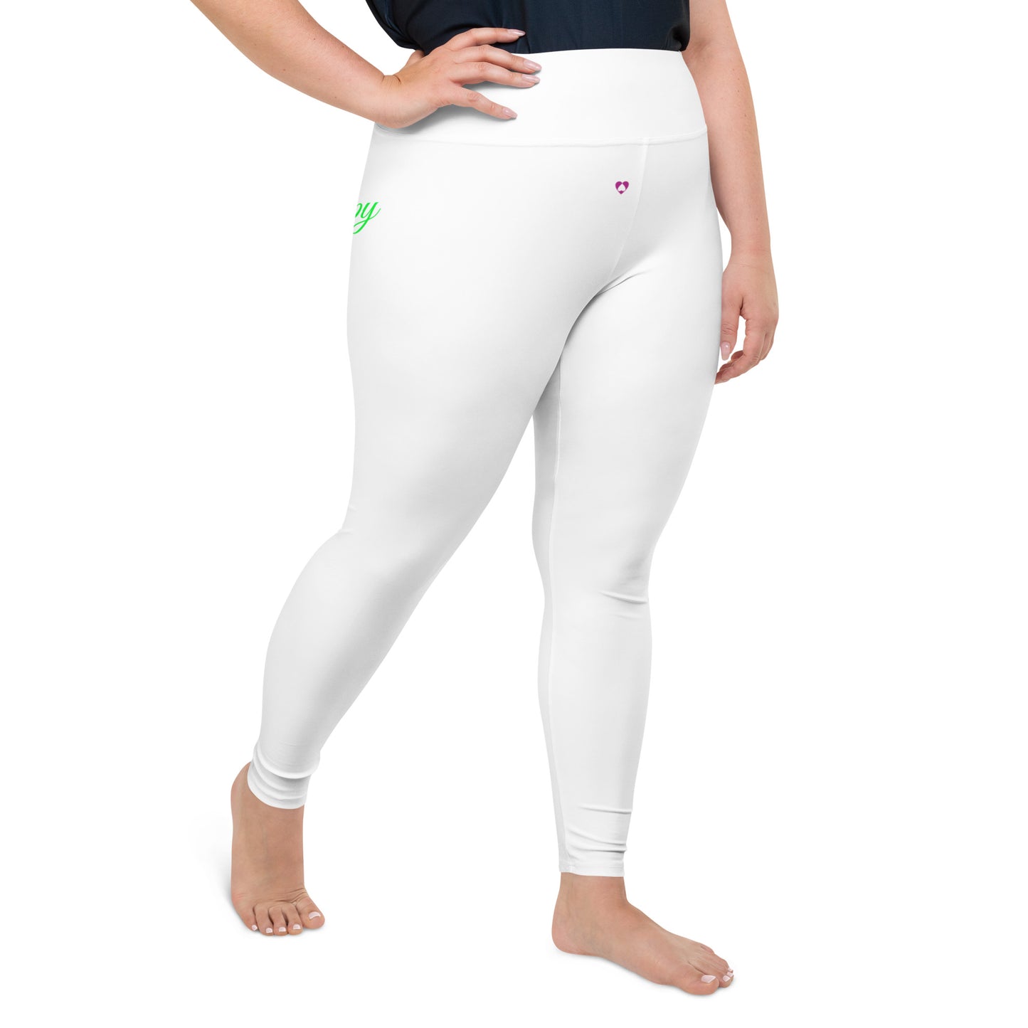 WHITE SCORPIO PLUS SIZE LEGGINGS NINAH 1