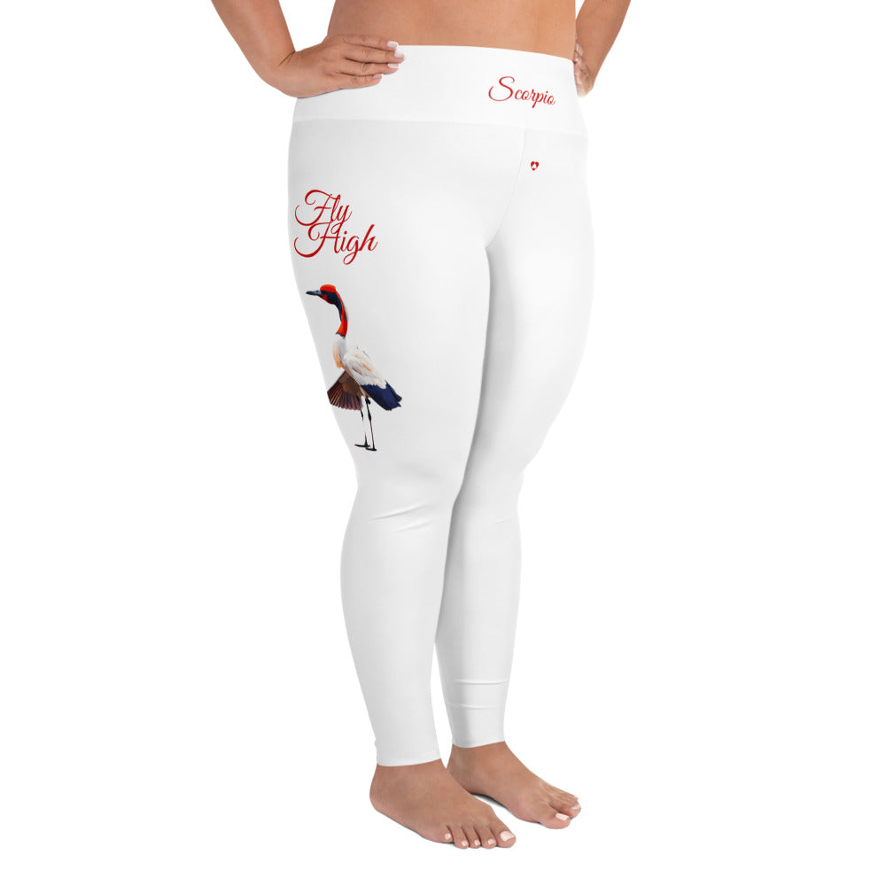 WHITE SCORPIO PLUS SIZE LEGGINGS NINAH 4