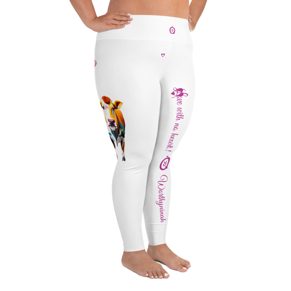 WHITE TAURUS PLUS SIZE LEGGINGS NINAH 1