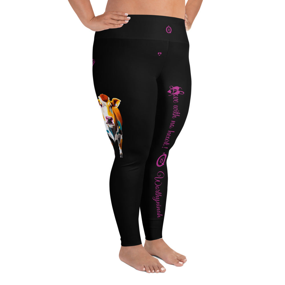 BLACK TAURUS PLUS SIZE LEGGINGS NINAH 1