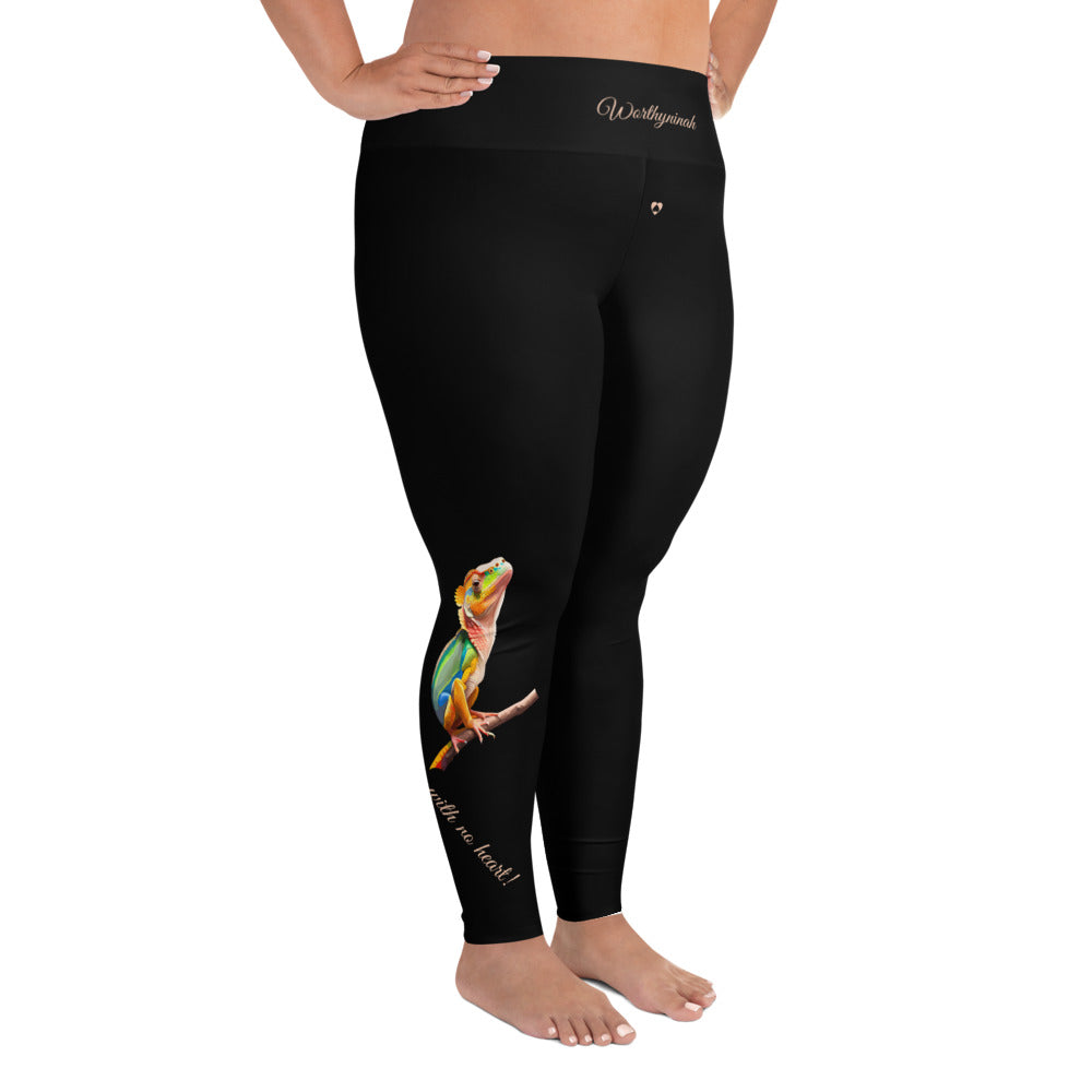 BLACK TAURUS PLUS SIZE LEGGINGS NINAH 3