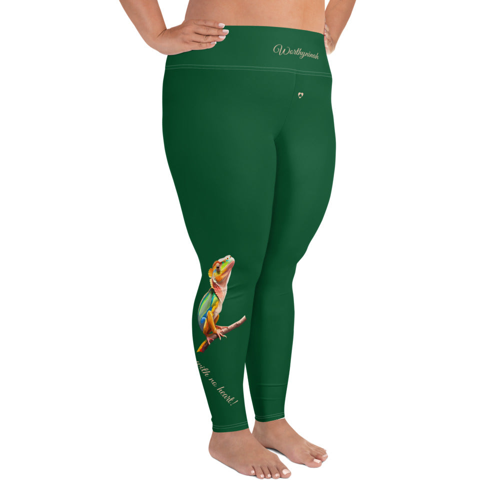 FOREST GREEN TAURUS PLUS SIZE LEGGINGS NINAH 3