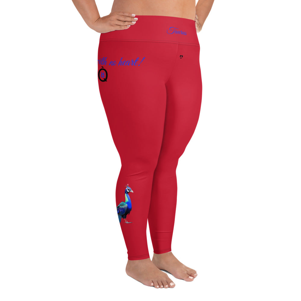 RED TAURUS PLUS SIZE LEGGINGS NINAH 4