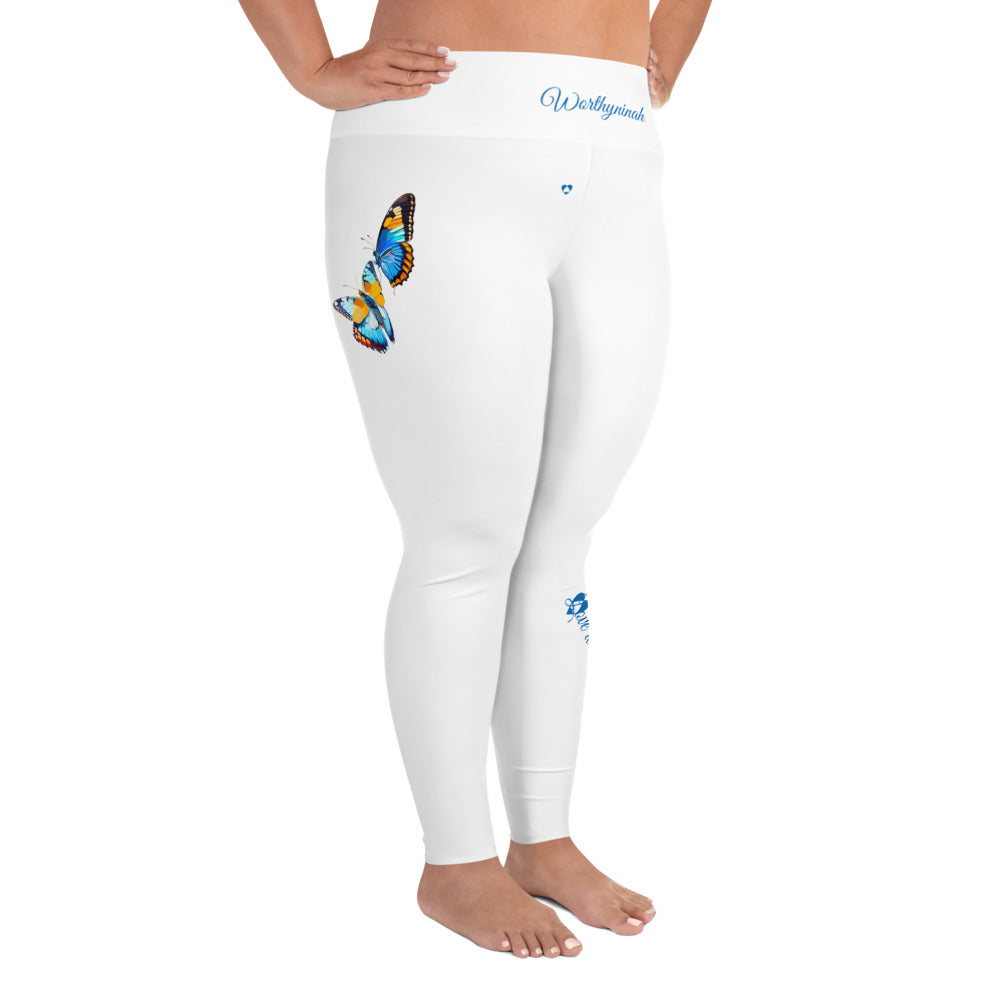 WHITE VIRGO PLUS SIZE LEGGINGS NINAH 1