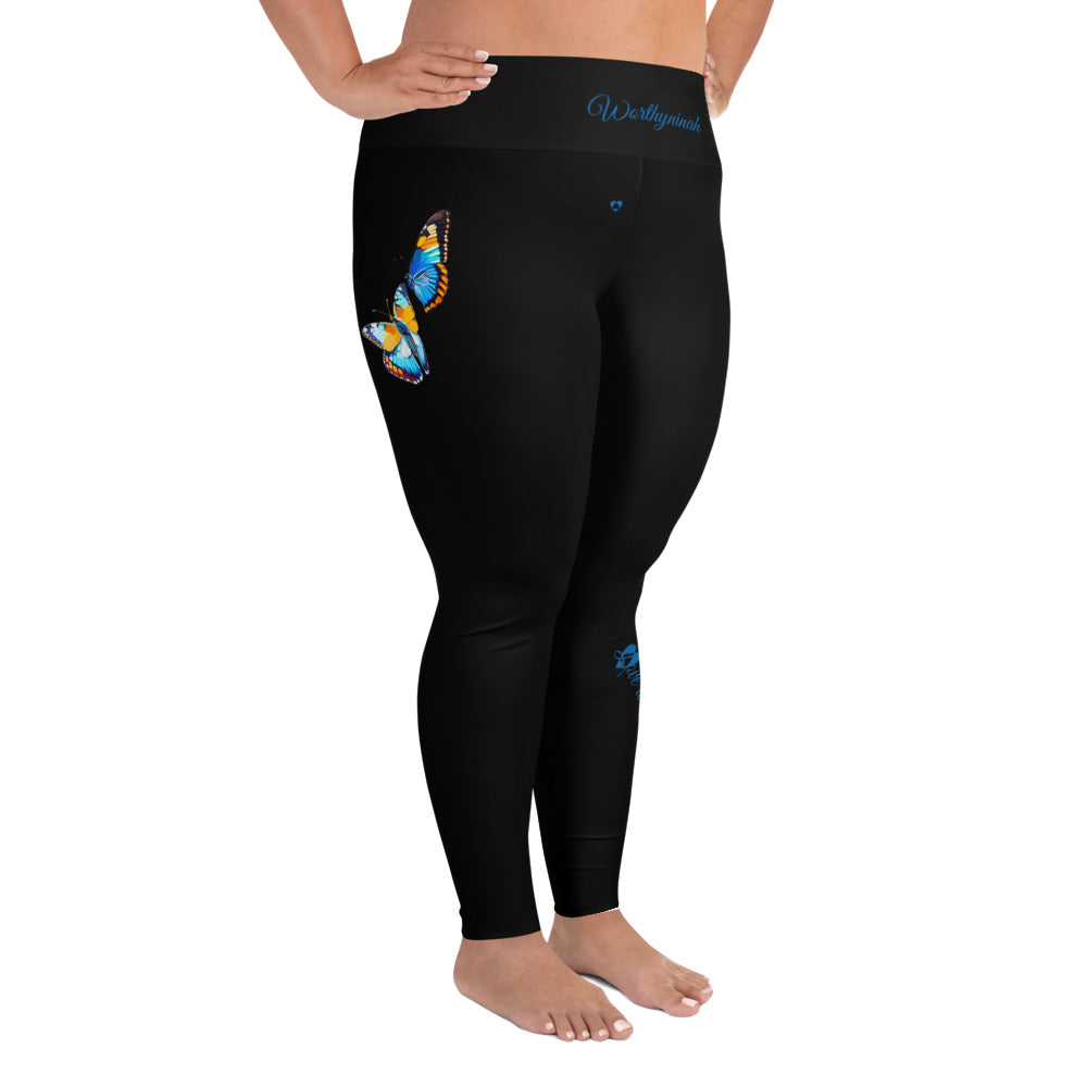 BLACK VIRGO PLUS SIZE LEGGINGS NINAH 1