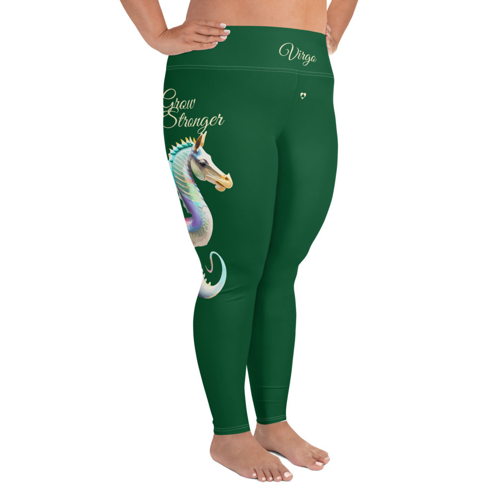 FOREST GREEN VIRGO PLUS SIZE LEGGINGS NINAH 3