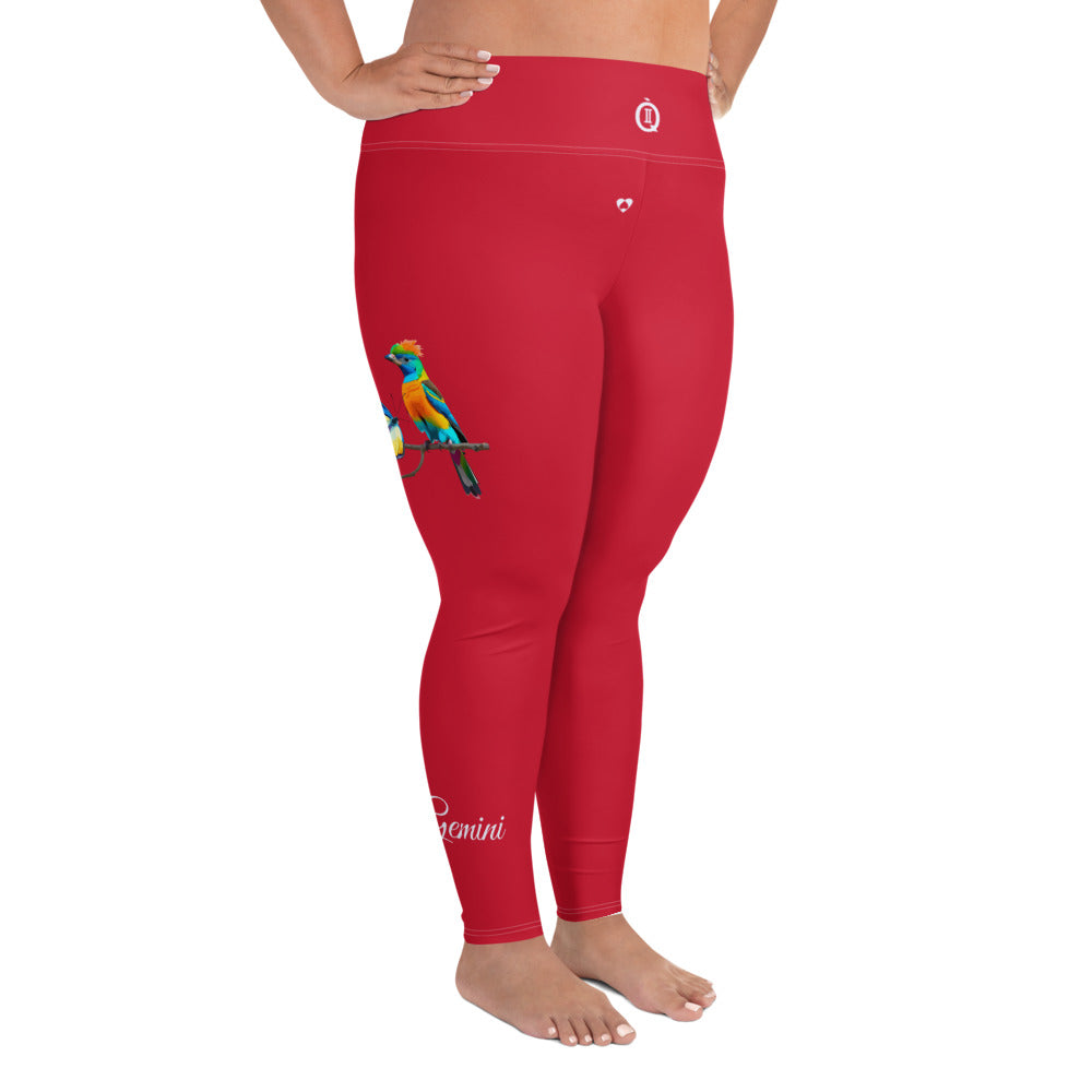 RED GEMINI PLUS SIZE LEGGINGS NINAH 5