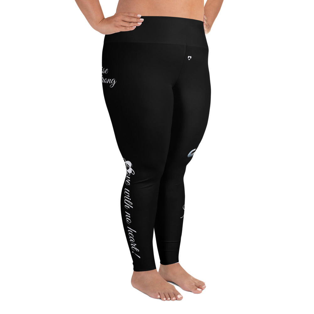 BLACK LEO PLUS SIZE LEGGINGS NINAH 5