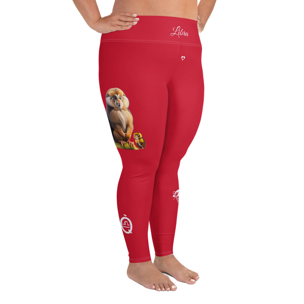 RED LIBRA PLUS SIZE LEGGINGS NINAH 5