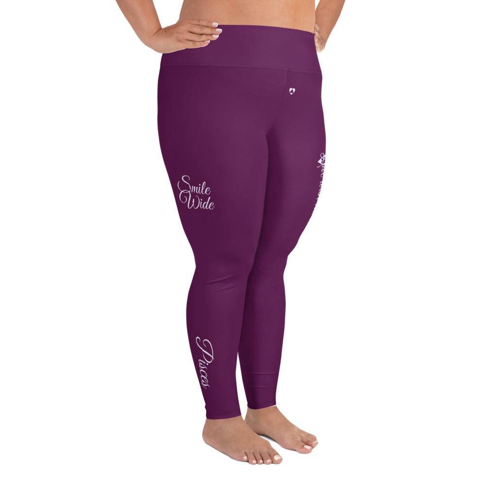 TYRIAN PURPLE PISCES PLUS SIZE LEGGINGS NINAH 5