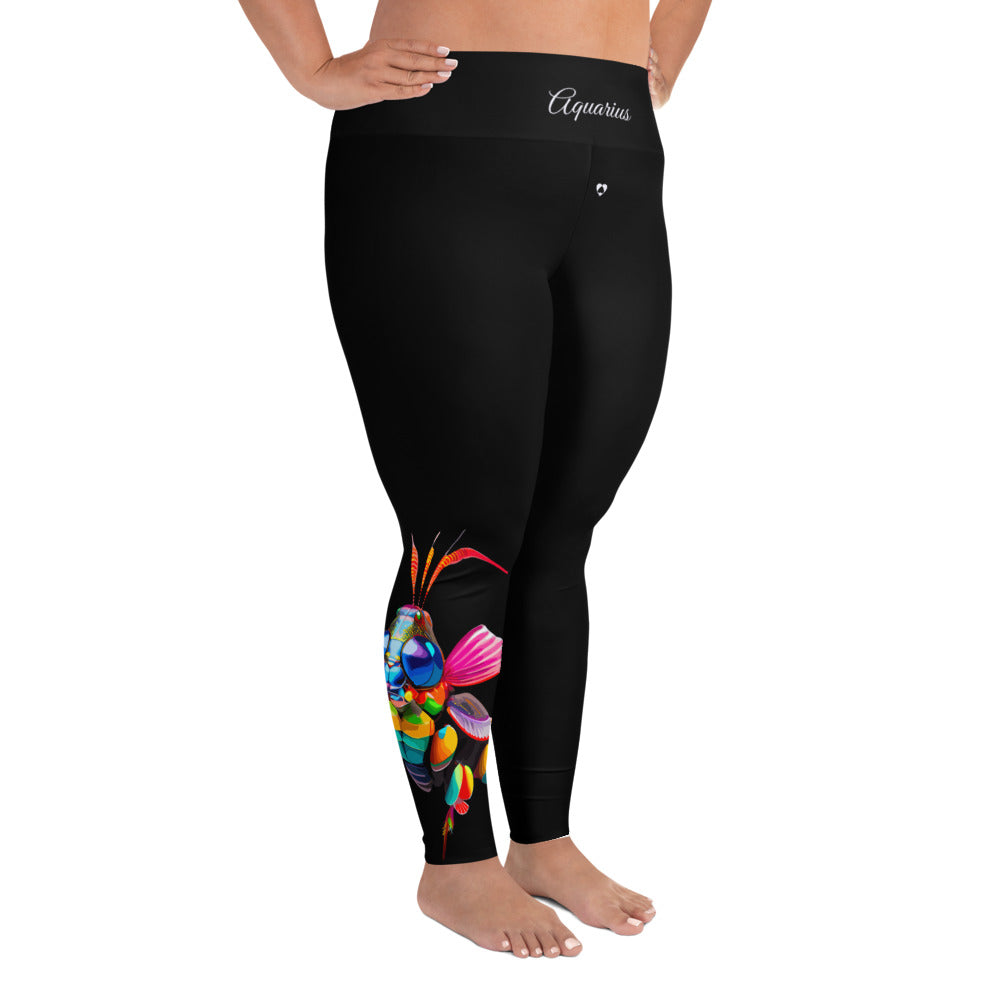 BLACK AQUARIUS PLUS SIZE LEGGINGS NINAH 5