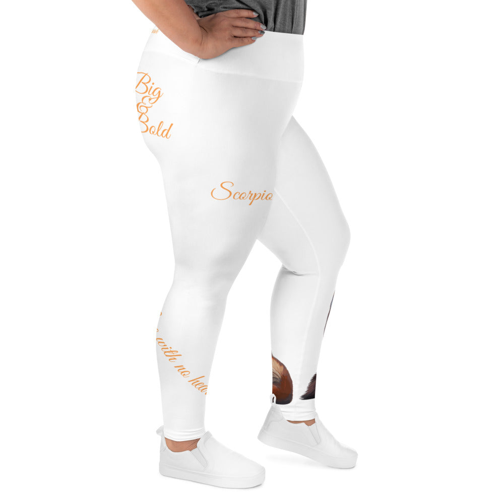 WHITE SCORPIO PLUS SIZE LEGGINGS NINAH 5