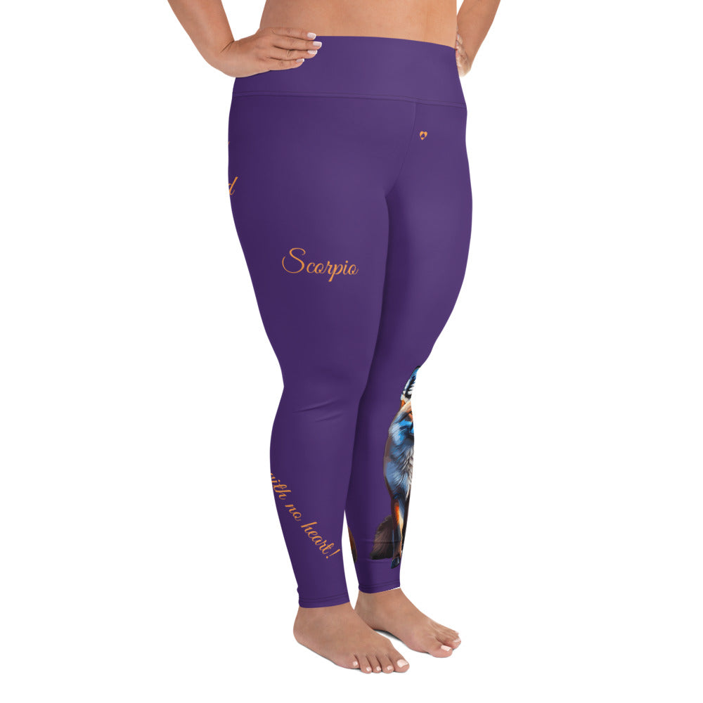 PURPLE SCORPIO PLUS SIZE LEGGINGS NINAH 5