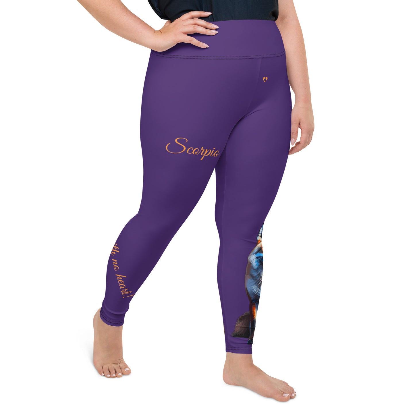 PURPLE SCORPIO PLUS SIZE LEGGINGS NINAH 5