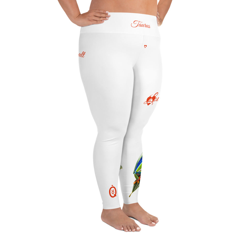 WHITE TAURUS PLUS SIZE LEGGINGS NINAH 5