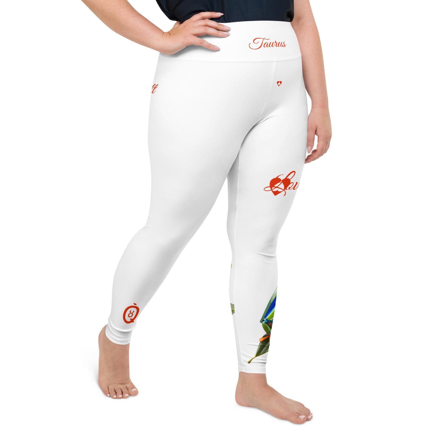 WHITE TAURUS PLUS SIZE LEGGINGS NINAH 5