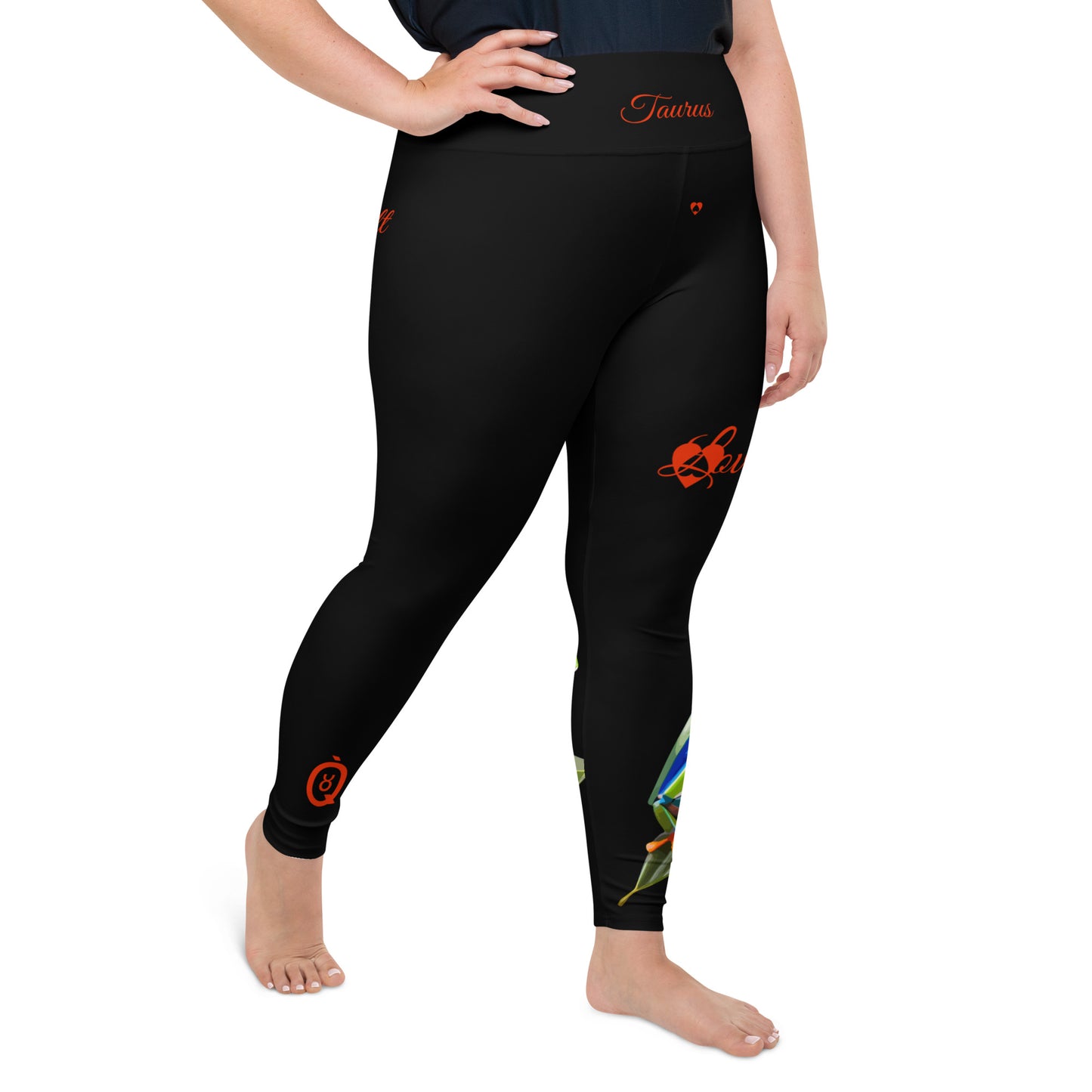 BLACK TAURUS PLUS SIZE LEGGINGS NINAH 5