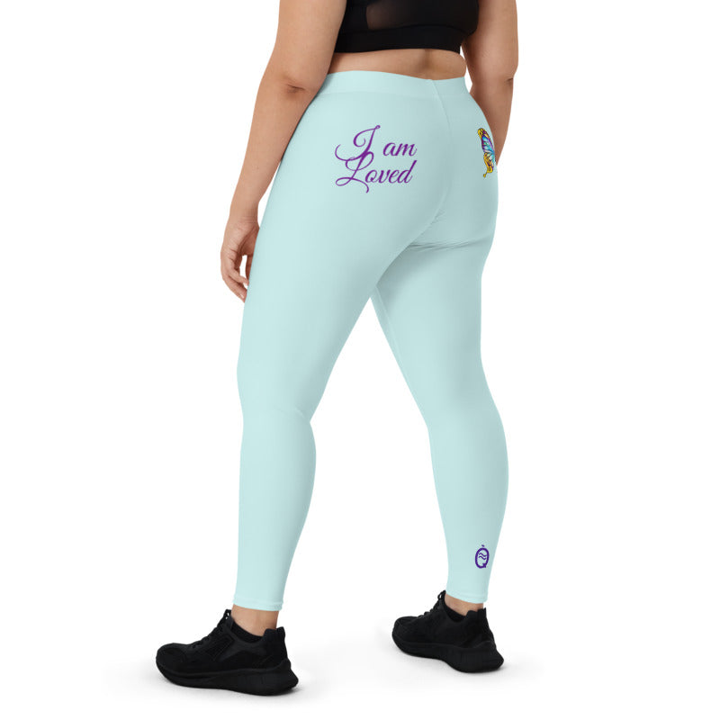 LIGHT CYAN AQUARIUS LEGGINGS NINAH 1