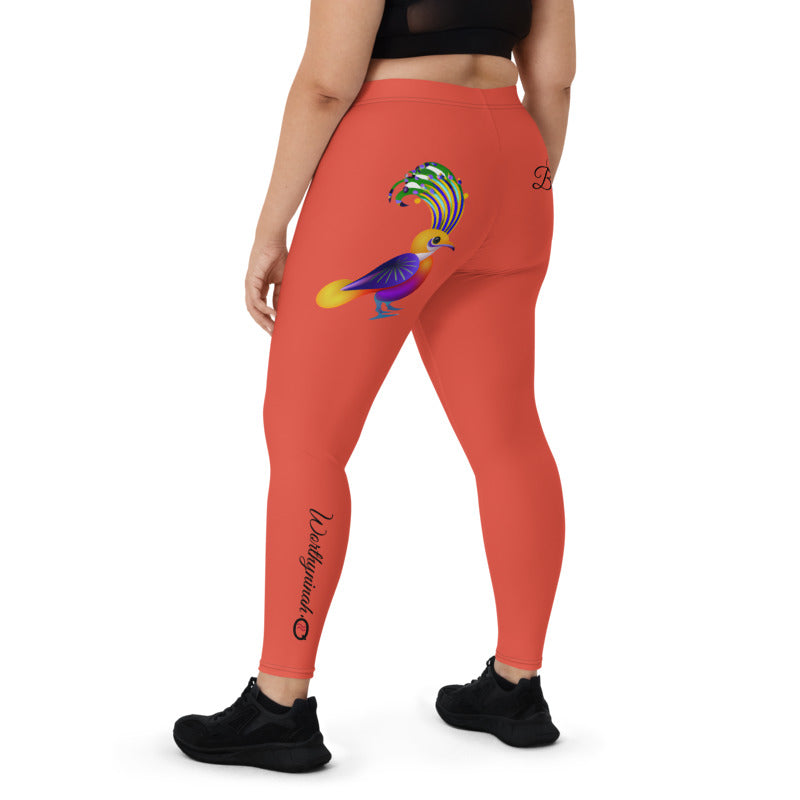 ORANGE RED AQUARIUS LEGGINGS NINAH 2