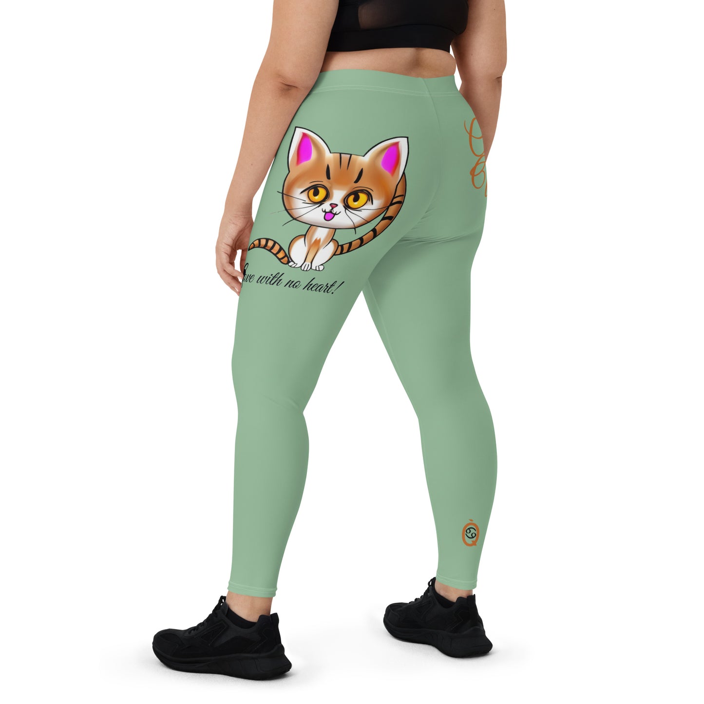 DARK SEA GREEN CANCER LEGGINGS NINAH 1