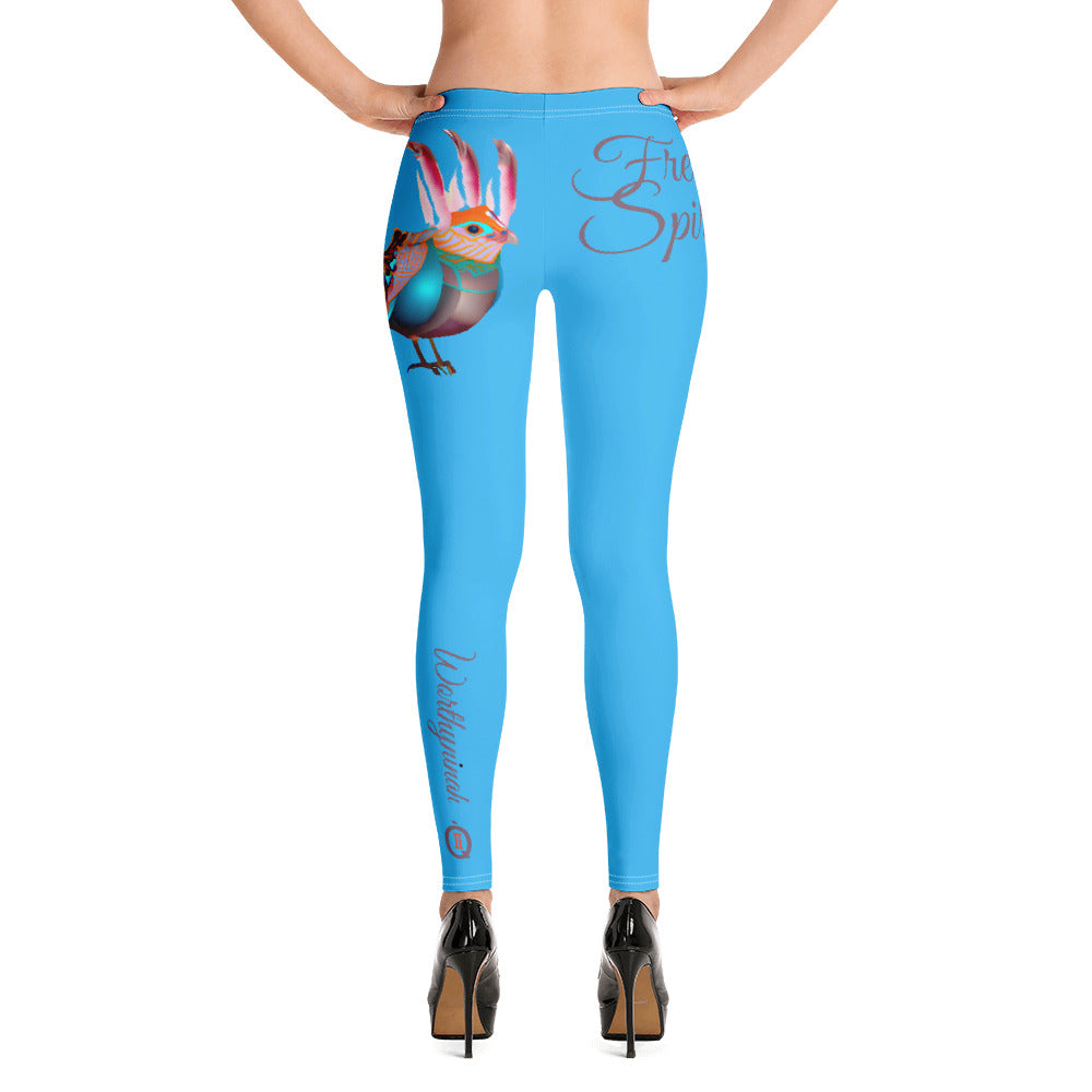 DEEP SKY BLUE GEMINI LEGGINGS NINAH 2