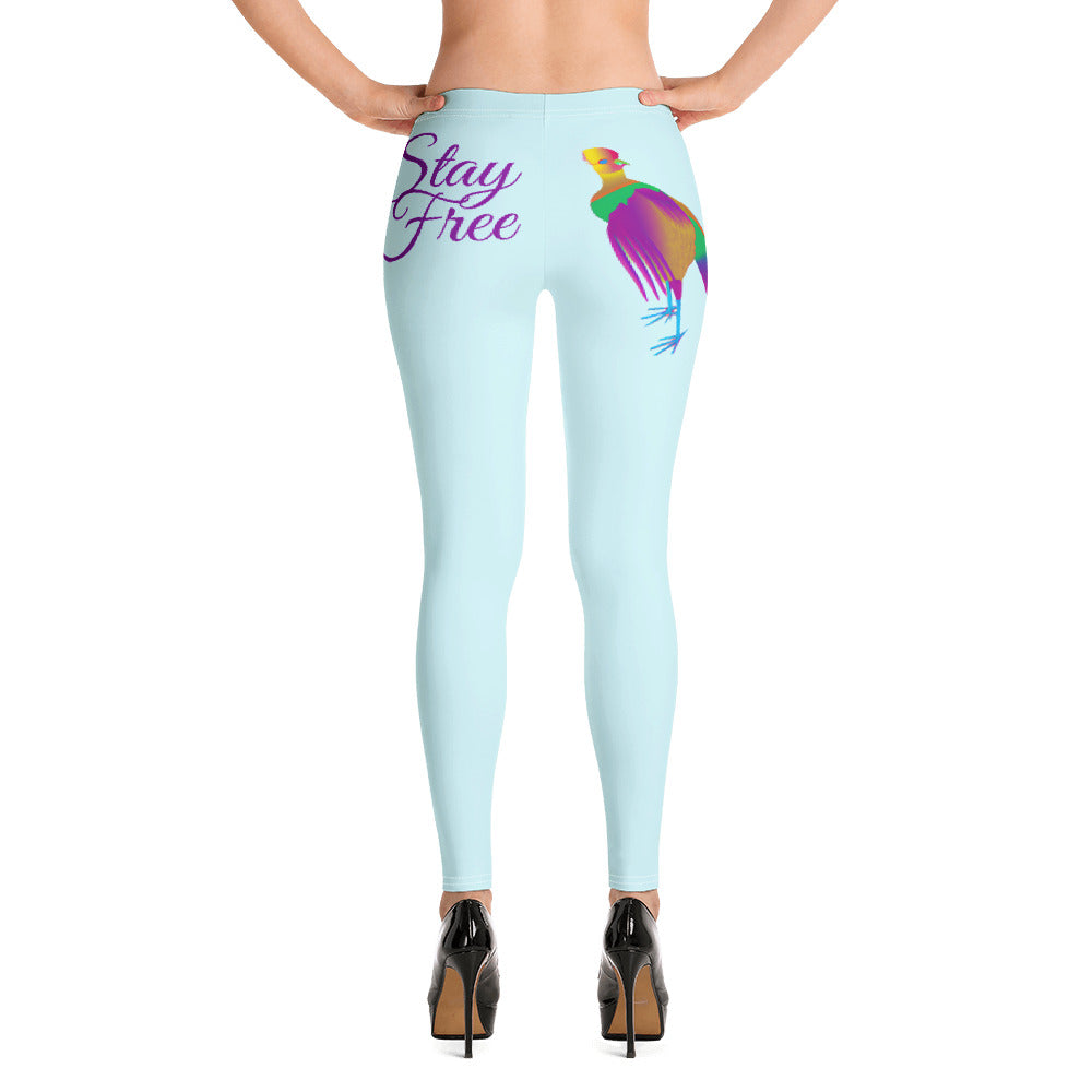 LIGHT CYAN TAURUS LEGGINGS NINAH 3