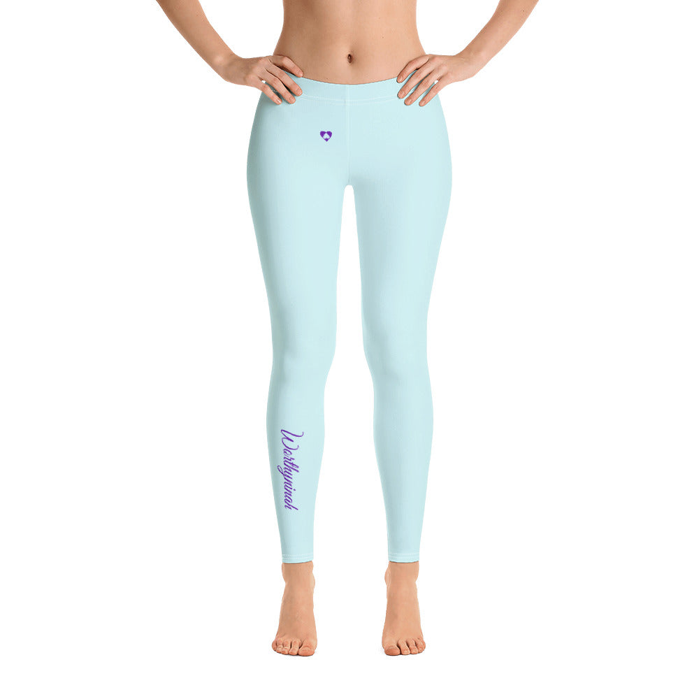 LIGHT CYAN AQUARIUS LEGGINGS NINAH 1