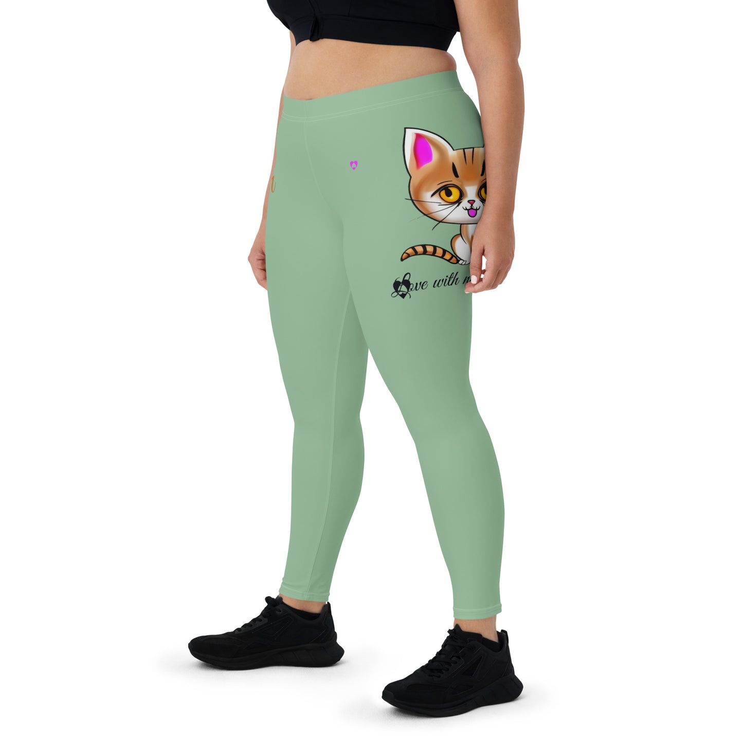 DARK SEA GREEN CANCER LEGGINGS NINAH 1