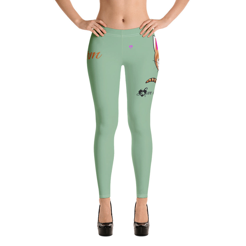 DARK SEA GREEN CANCER LEGGINGS NINAH 1