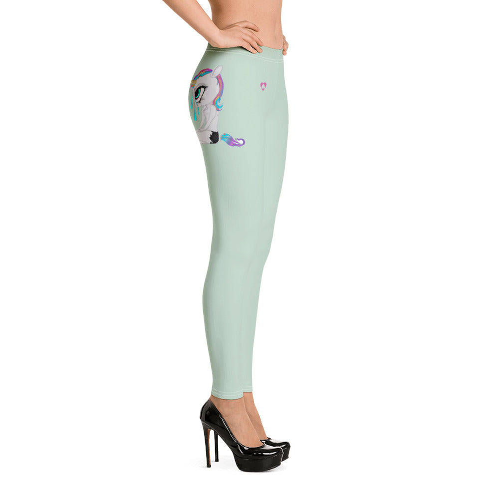 LIGHT CYAN AQUARIUS LEGGINGS NINAH 5